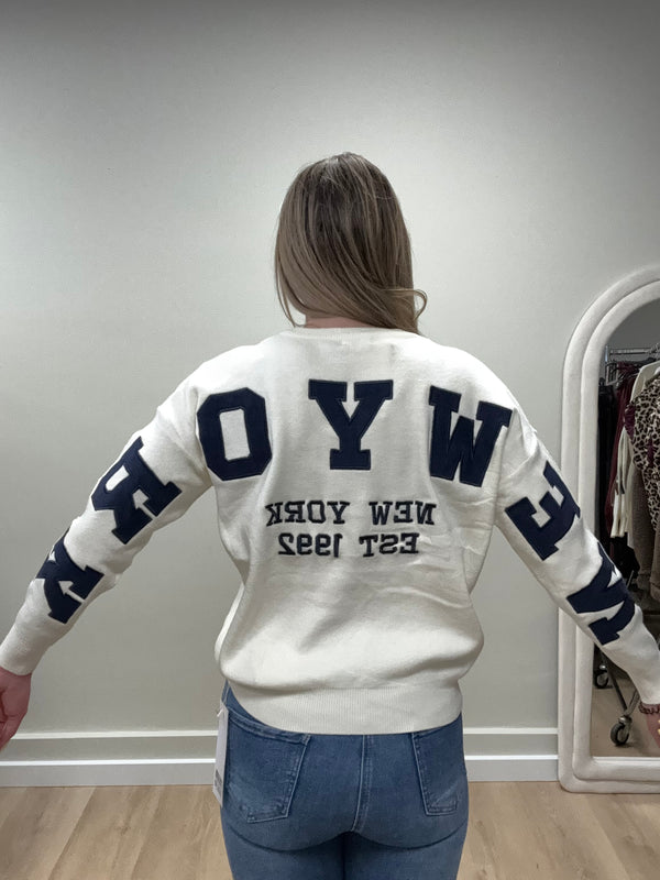 Sweater NY Marineblauw